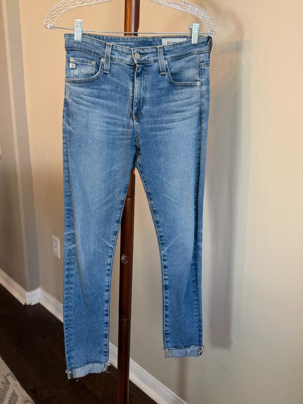AG Adriano Goldschmied Farrah Skinny Ankle Jeans Medium Wash Size 26R
